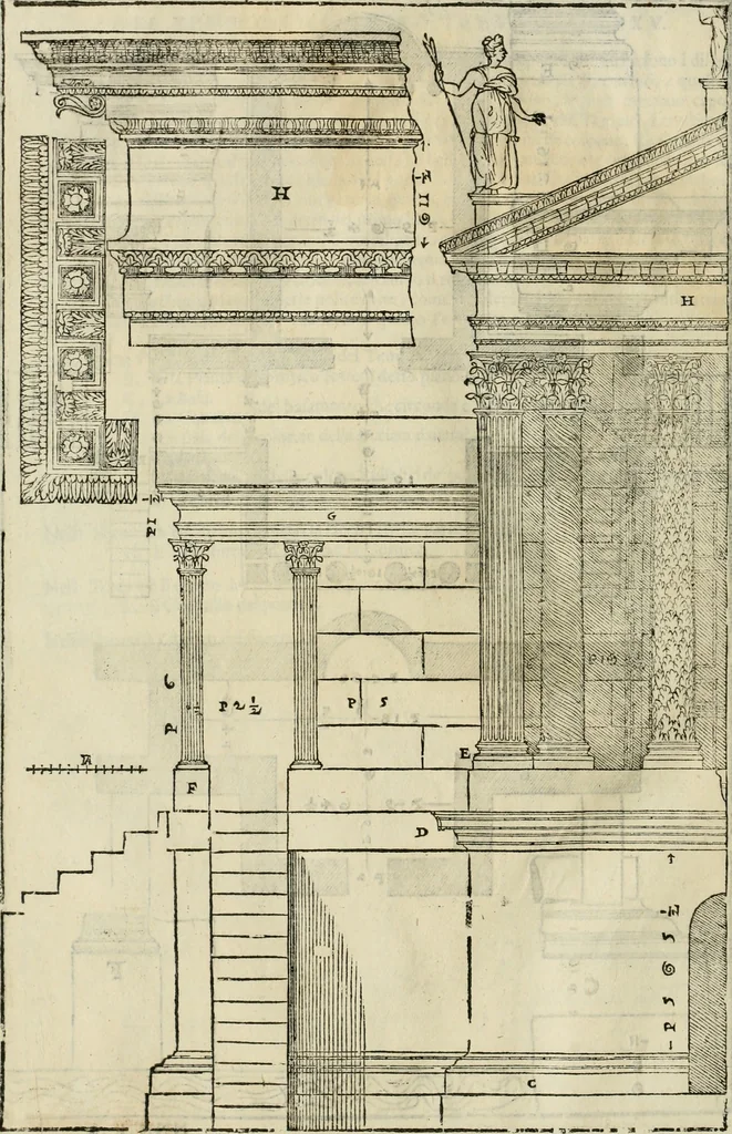 An illustration from I qvattro libri dell'architettvra, 1601, leaf 301