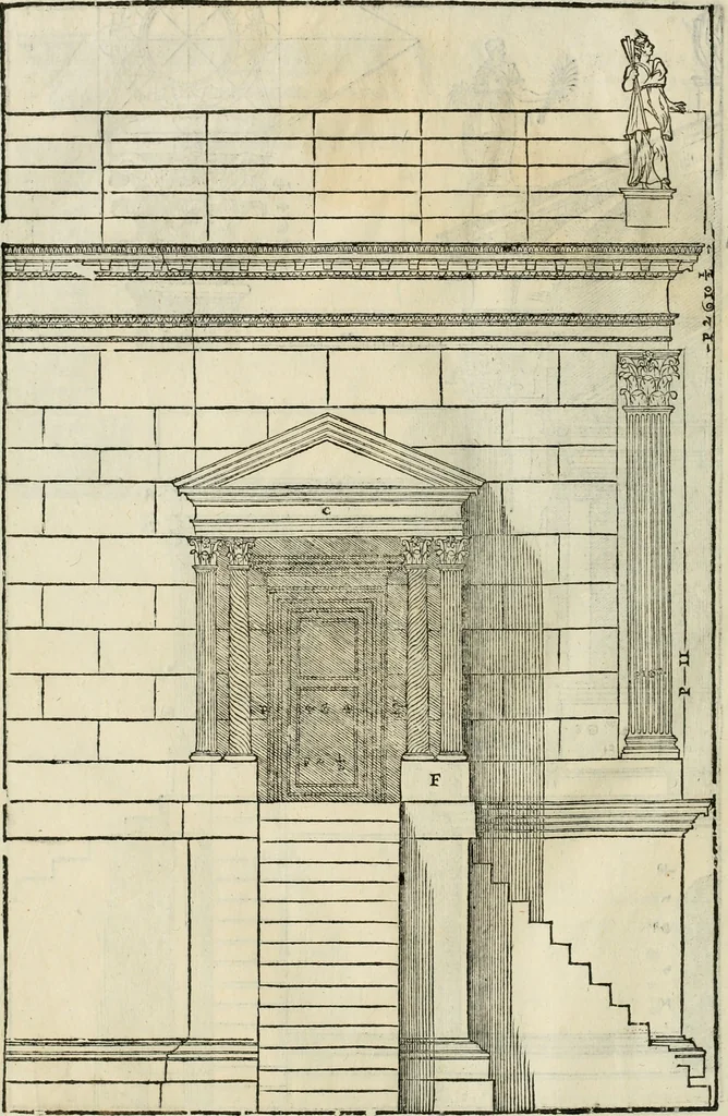 An illustration from I qvattro libri dell'architettvra, 1601, leaf 303