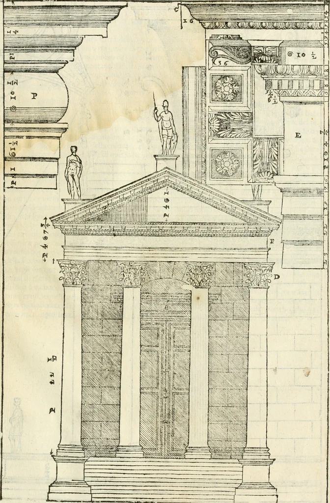 An illustration from I qvattro libri dell'architettvra, 1601, leaf 310