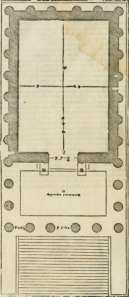 An illustration from I qvattro libri dell'architettvra, 1601, leaf 313