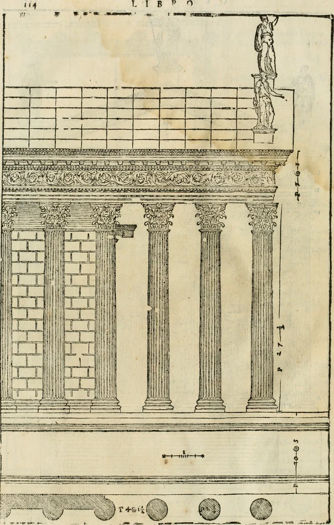 An illustration from I qvattro libri dell'architettvra, 1601, leaf 315