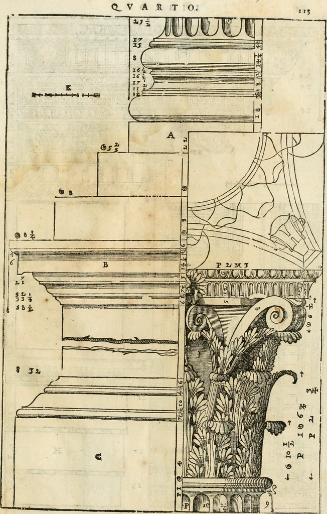 An illustration from I qvattro libri dell'architettvra, 1601, leaf 316