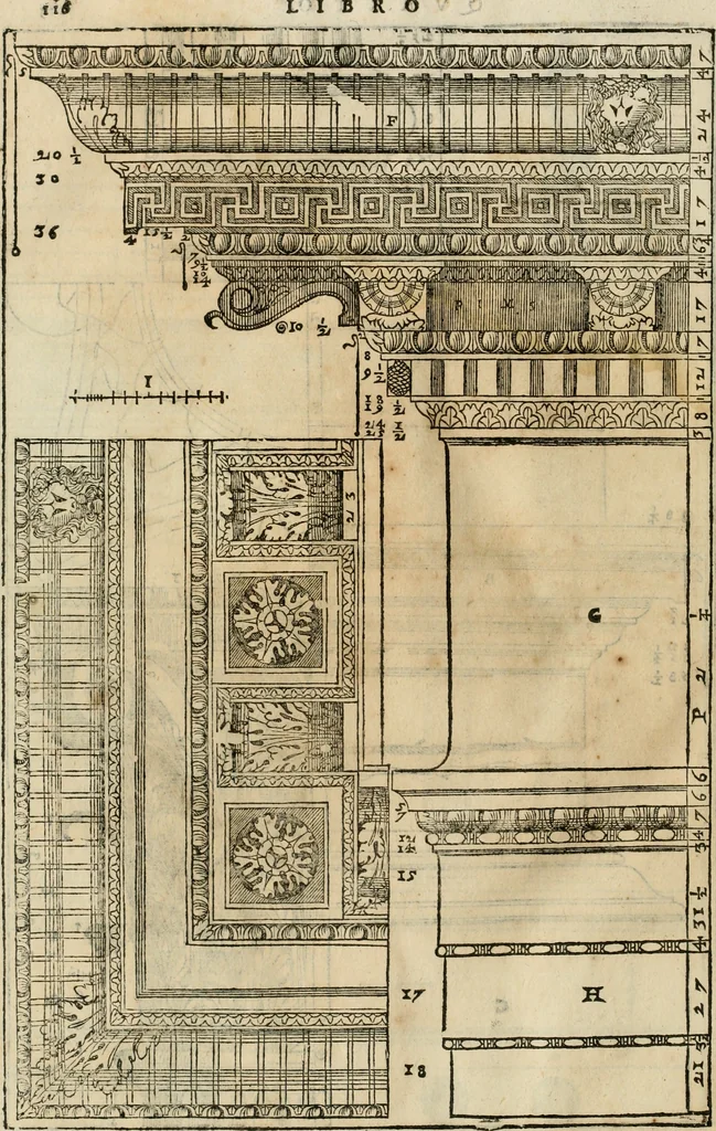 An illustration from I qvattro libri dell'architettvra, 1601, leaf 317