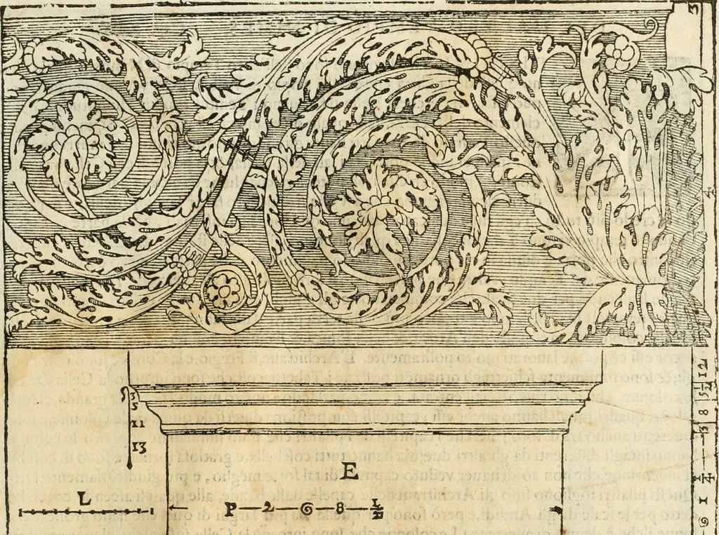 An illustration from I qvattro libri dell'architettvra, 1601, leaf 318