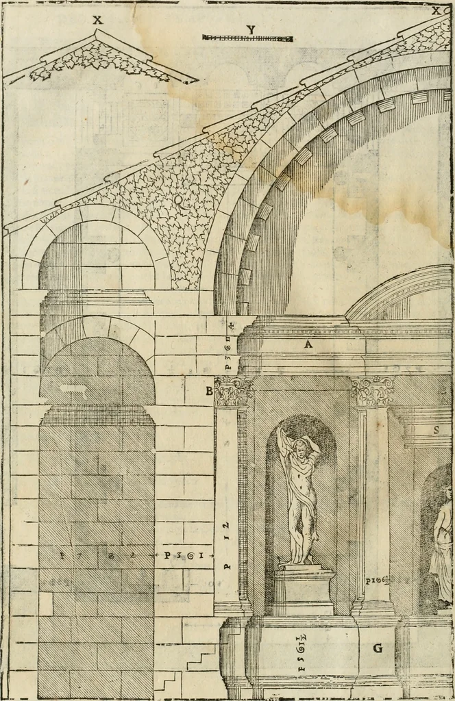 An illustration from I qvattro libri dell'architettvra, 1601, leaf 321