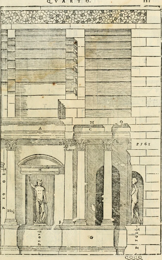 An illustration from I qvattro libri dell'architettvra, 1601, leaf 322