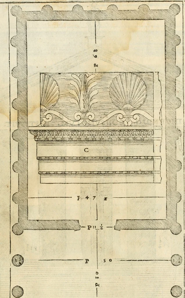 An illustration from I qvattro libri dell'architettvra, 1601, leaf 326