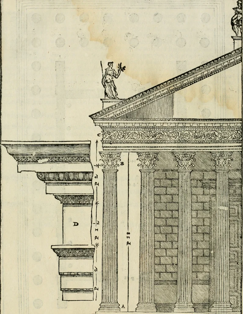 An illustration from I qvattro libri dell'architettvra, 1601, leaf 331