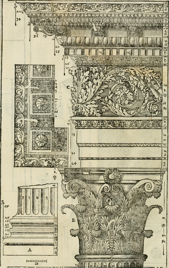 An illustration from I qvattro libri dell'architettvra, 1601, leaf 333