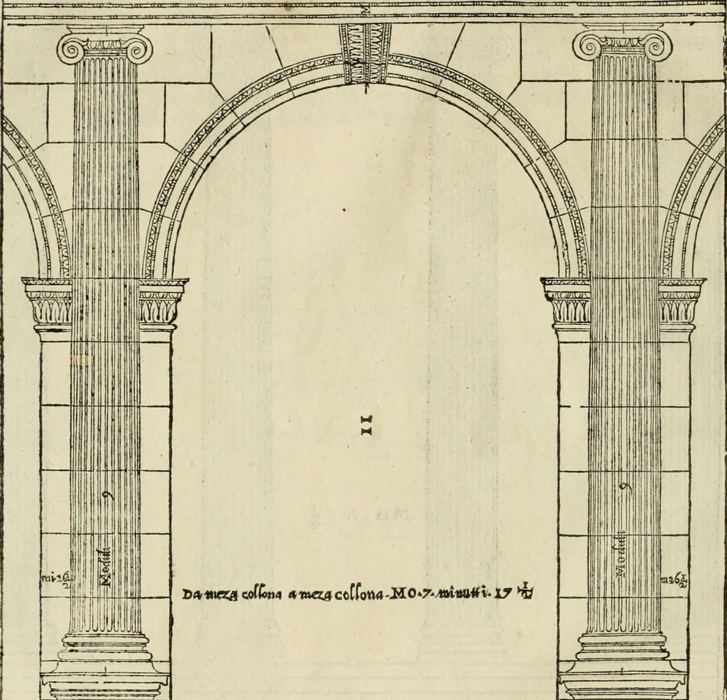 An illustration from I qvattro libri dell'architettvra, 1601, leaf 35