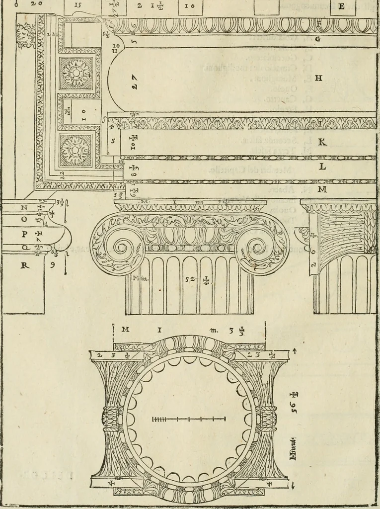 An illustration from I qvattro libri dell'architettvra, 1601, leaf 41