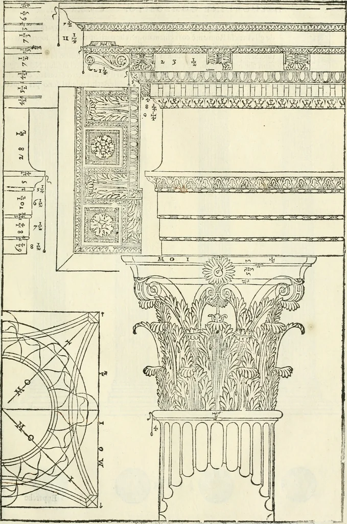 An illustration from I qvattro libri dell'architettvra, 1601, leaf 48