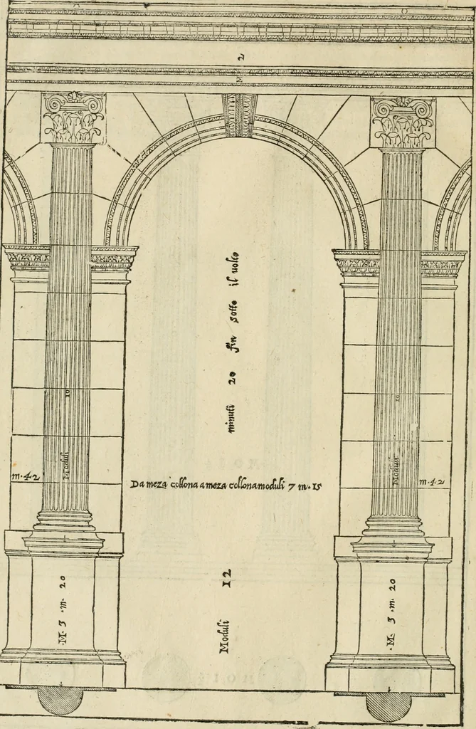 An illustration from I qvattro libri dell'architettvra, 1601, leaf 51