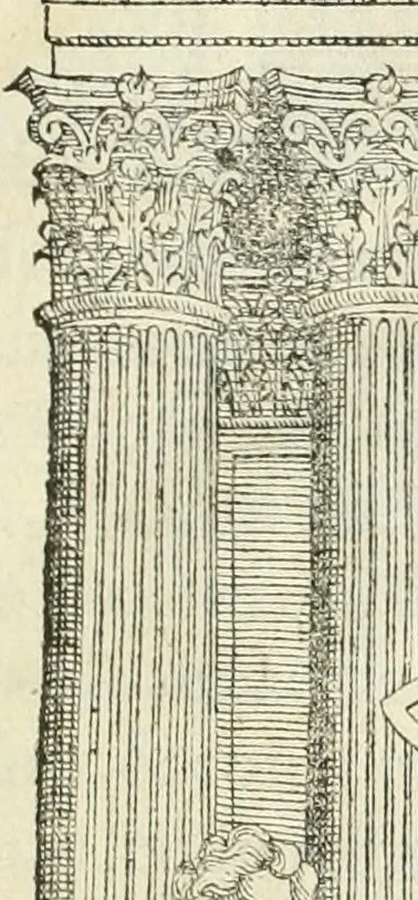 An illustration from I qvattro libri dell'architettvra, 1601, leaf 6