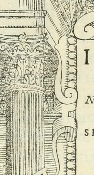An illustration from I qvattro libri dell'architettvra, 1601, leaf 6