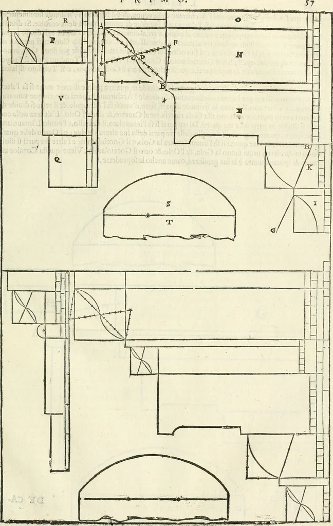 An illustration from I qvattro libri dell'architettvra, 1601, leaf 62