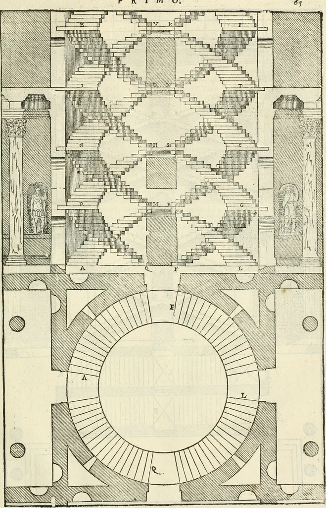 An illustration from I qvattro libri dell'architettvra, 1601, leaf 70
