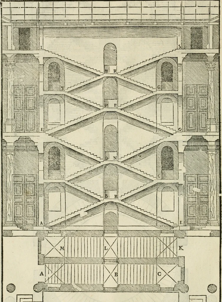 An illustration from I qvattro libri dell'architettvra, 1601, leaf 71