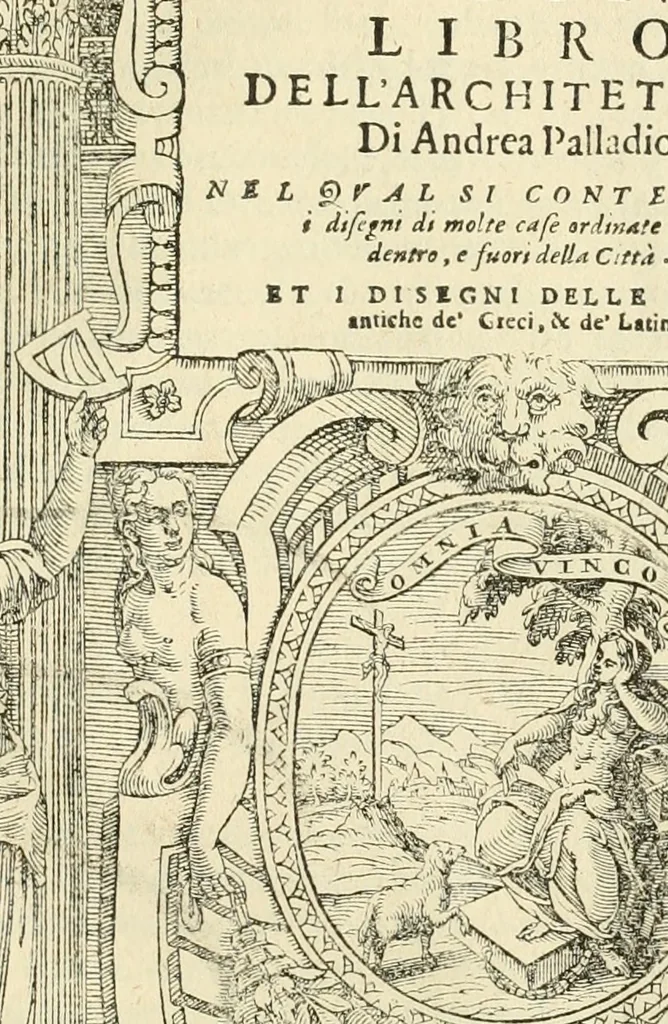 An illustration from I qvattro libri dell'architettvra, 1601, leaf 74