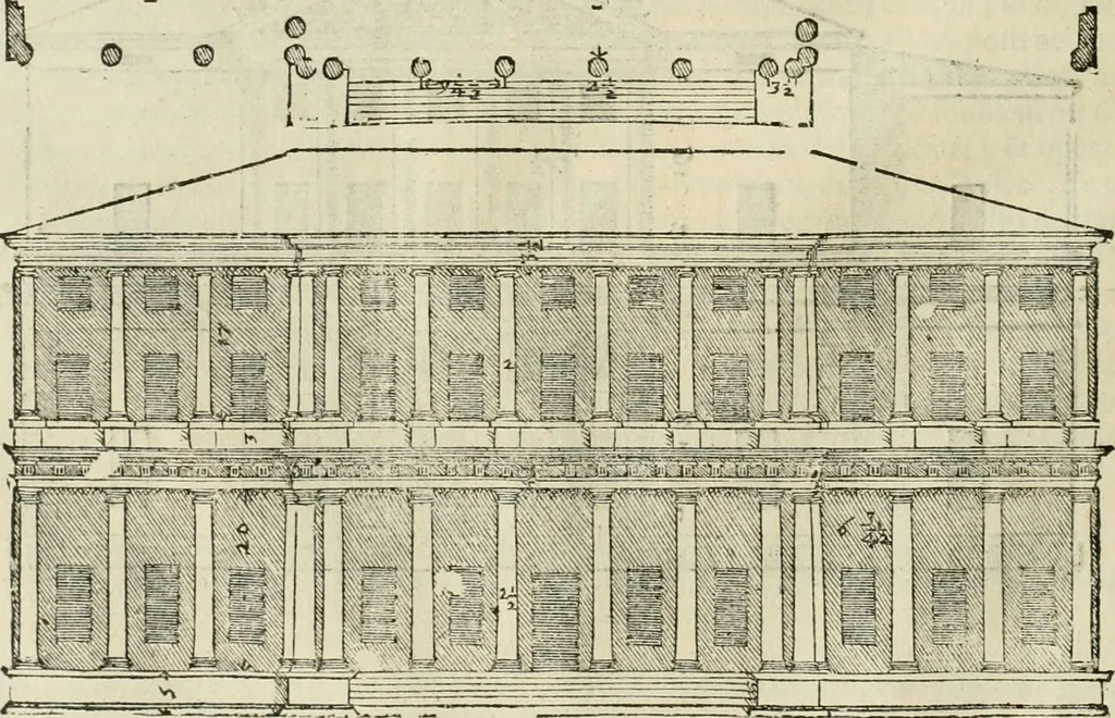 An illustration from I qvattro libri dell'architettvra, 1601, leaf 79