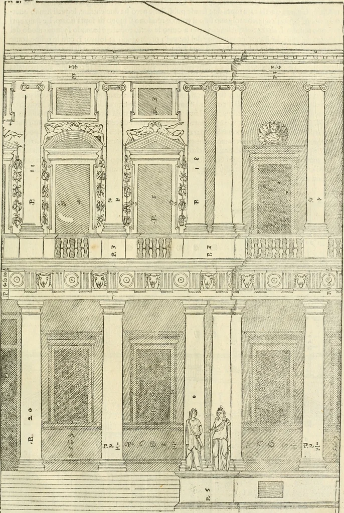 An illustration from I qvattro libri dell'architettvra, 1601, leaf 80