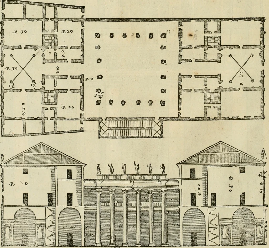 An illustration from I qvattro libri dell'architettvra, 1601, leaf 81
