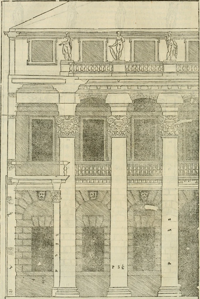 An illustration from I qvattro libri dell'architettvra, 1601, leaf 83