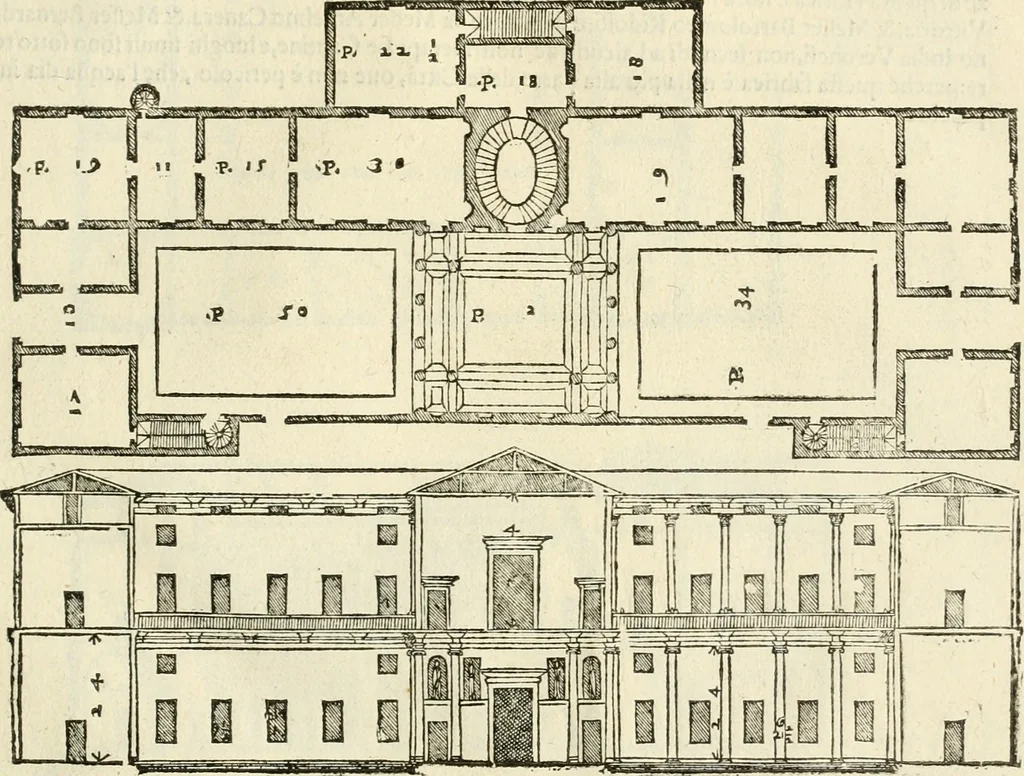 An illustration from I qvattro libri dell'architettvra, 1601, leaf 84