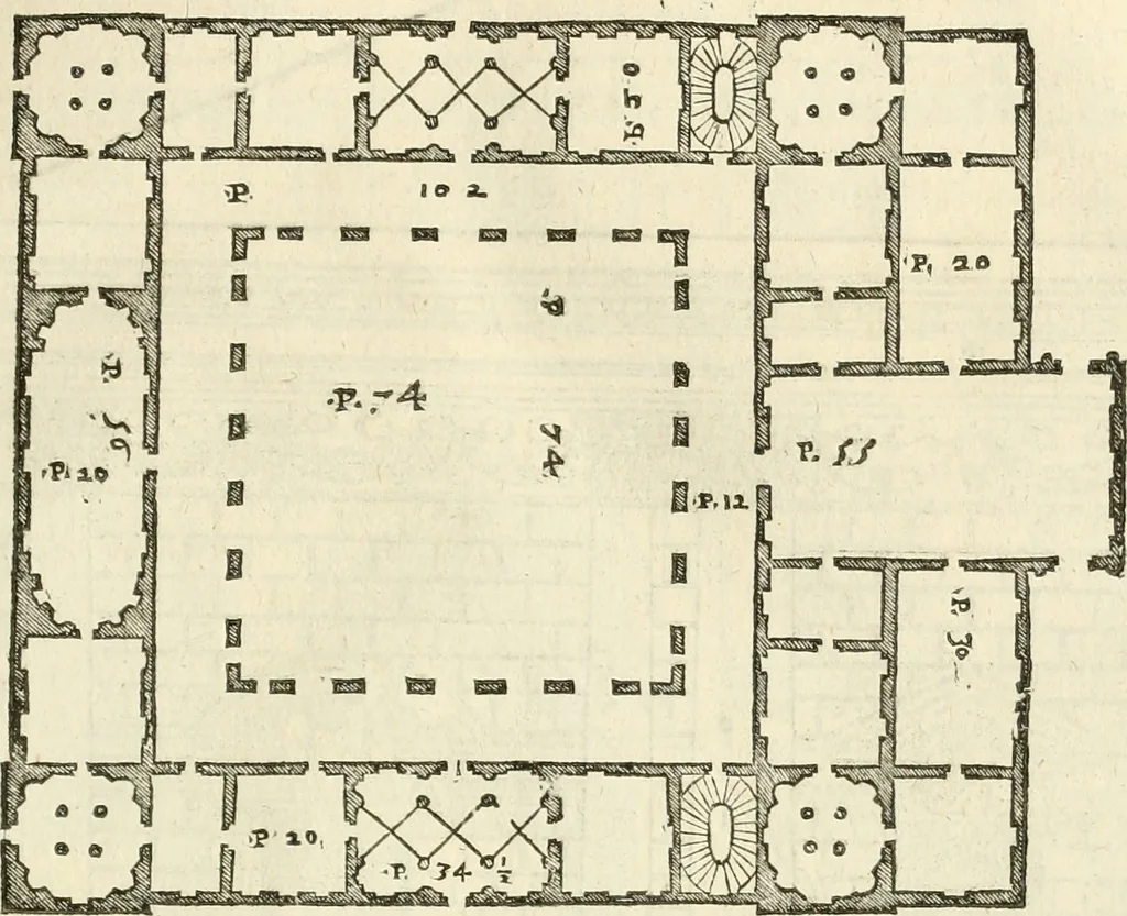 An illustration from I qvattro libri dell'architettvra, 1601, leaf 86