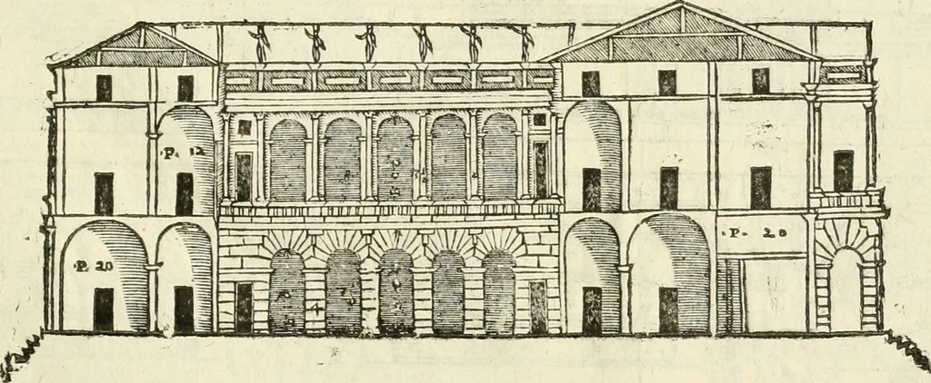 An illustration from I qvattro libri dell'architettvra, 1601, leaf 86