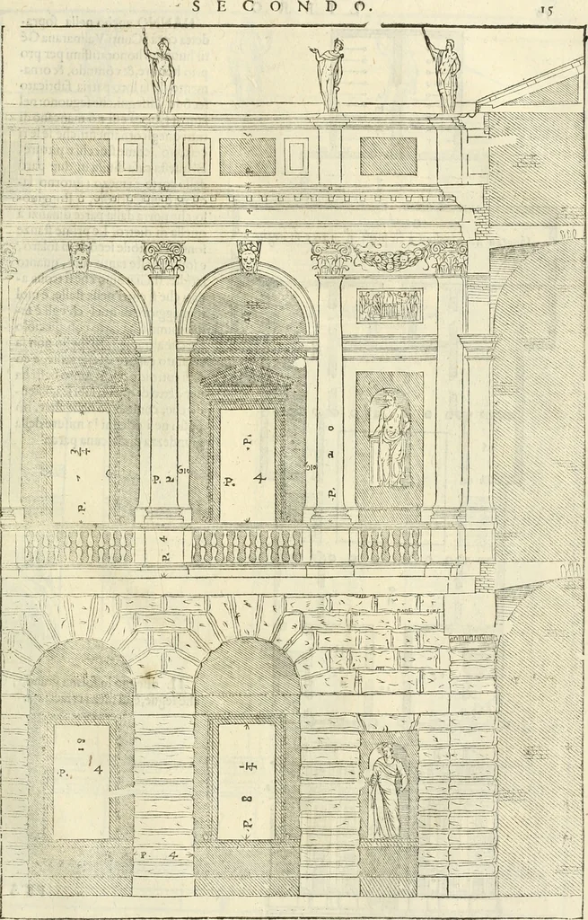 An illustration from I qvattro libri dell'architettvra, 1601, leaf 88