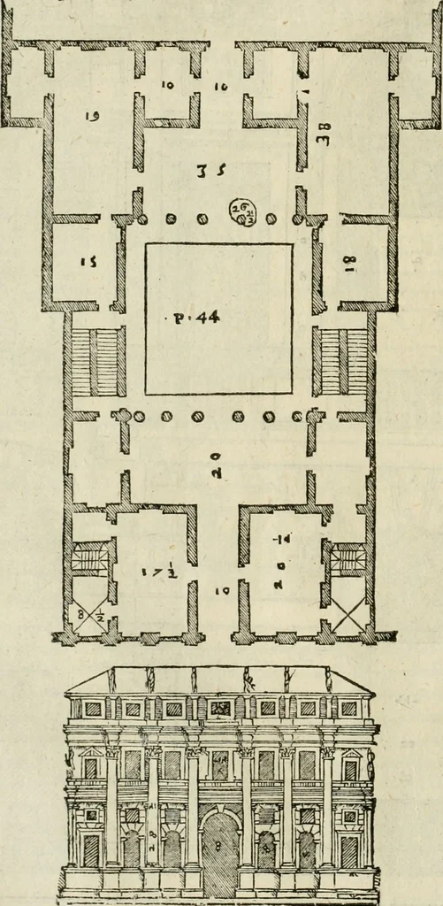 An illustration from I qvattro libri dell'architettvra, 1601, leaf 89