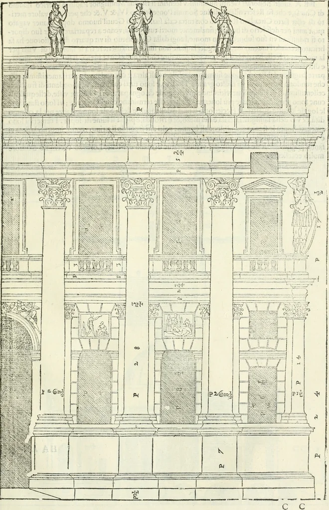 An illustration from I qvattro libri dell'architettvra, 1601, leaf 90