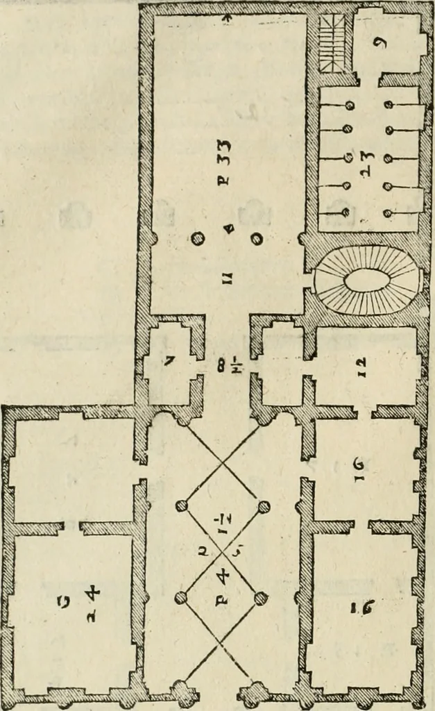 An illustration from I qvattro libri dell'architettvra, 1601, leaf 95