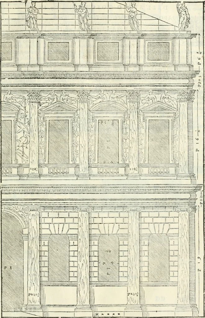 An illustration from I qvattro libri dell'architettvra, 1601, leaf 96