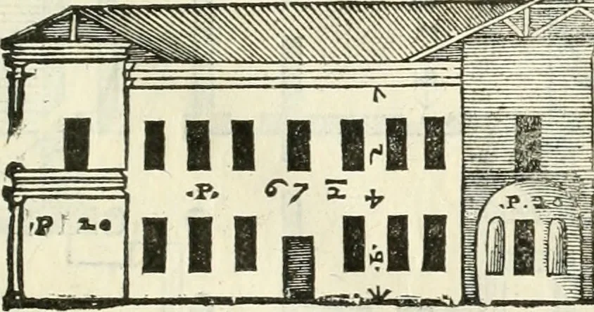 An illustration from I qvattro libri dell'architettvra, 1601, leaf 98