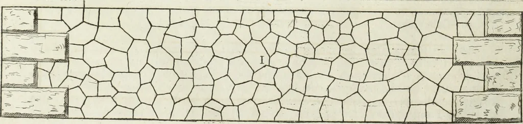 An illustration from I qvattro libri dell'architettvra di Andrea Palladio : ne' quali, dopo un breue trattato de' cinque ordini, & di quelli auertimenti, che sono piu necessarii nel fabricare; si tratta delle case private, delle vie, de i ponti, delle piazze, de i xisti, et de' tempij, 1771, leaf 15