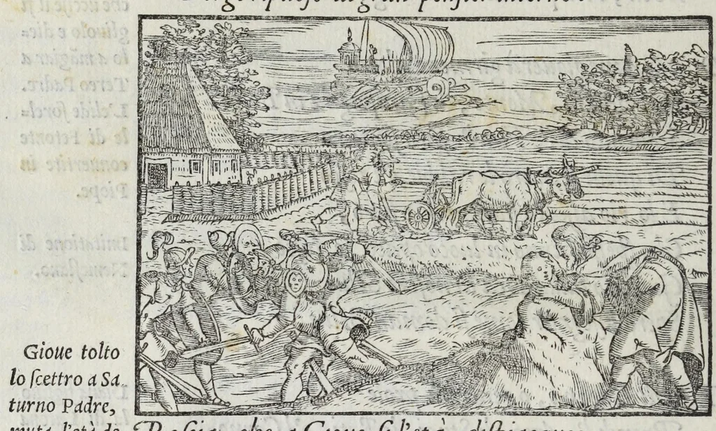 An illustration from I qvattro libri della caccia, 1556, leaf 14