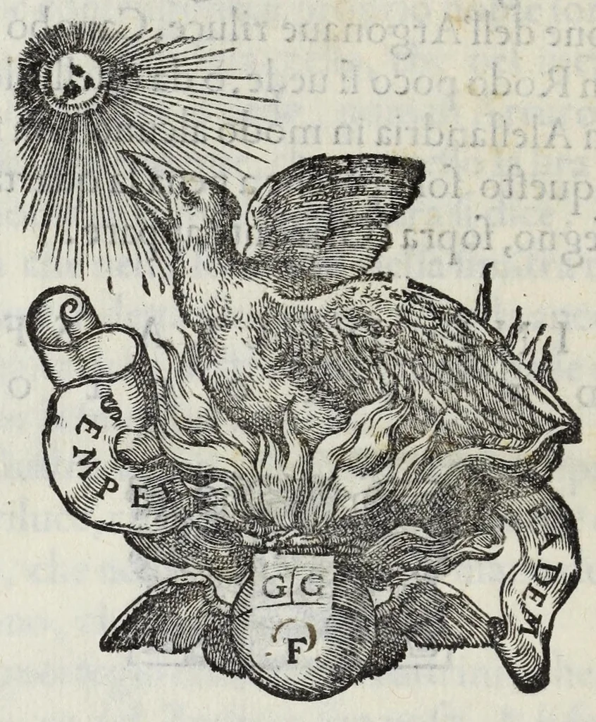 An illustration from I qvattro libri della caccia, 1556, leaf 214