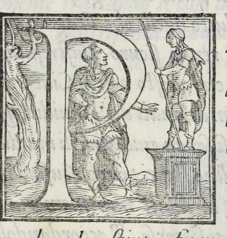 An illustration from I qvattro libri della caccia, 1556, leaf 43