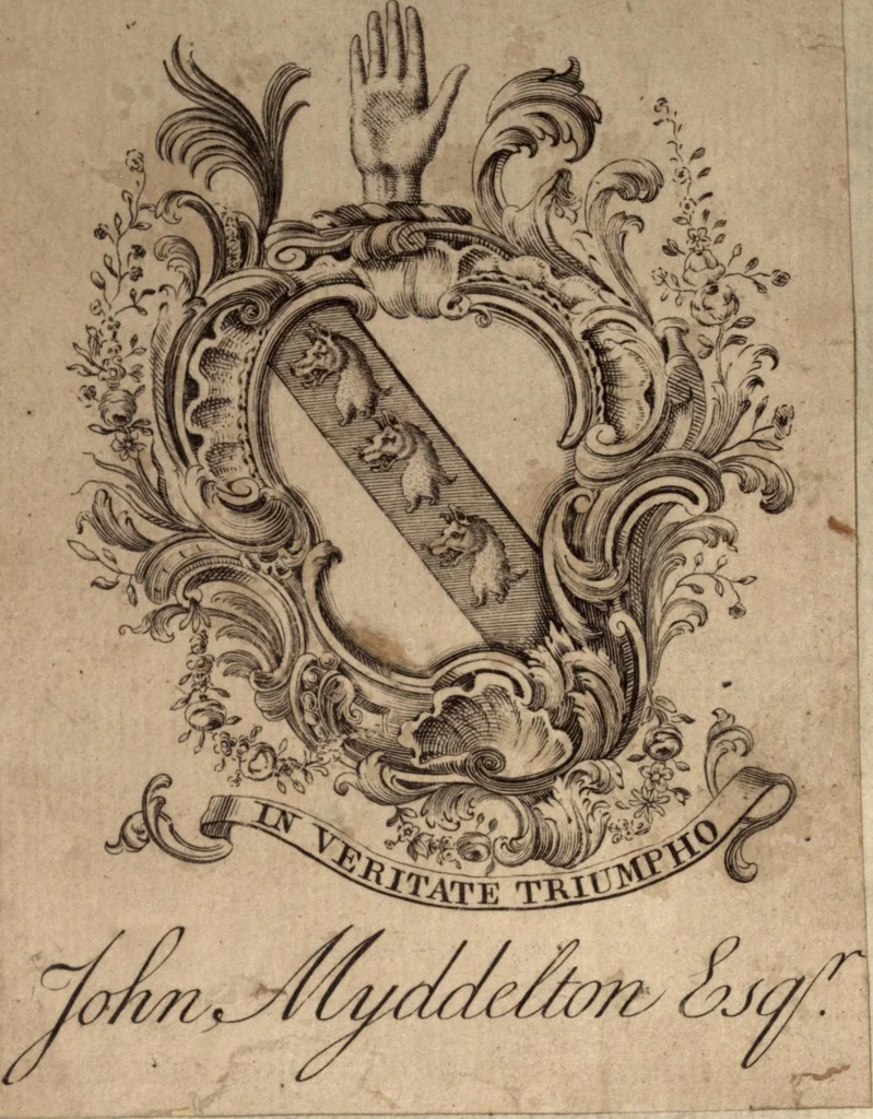 An illustration from Irenicum, a weapon-salve for the churches wounds; or, The divine right of particular forms of church-government ... with an appendix concerning the power of excommunication in a Christian church, 1662, leaf 1