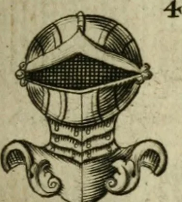 An illustration from The Irish compendium; or, Rudiments of honour. Containing the descents, marriages, issue, titles, posts, and seats of all the nobility of Ireland; with their arms, crests, supporters, mottos and Parliament robes ... Also a supplement, shewing the antiquity, dignity, and use of armories .., 1745, leaf 122