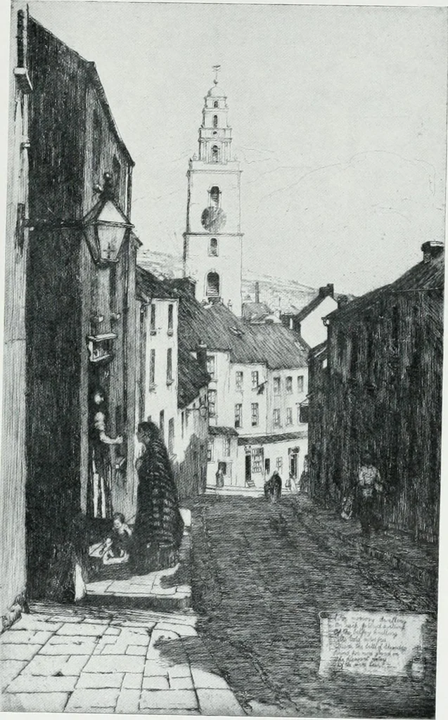 An illustration from Irish life and landscape, 1900, leaf 100