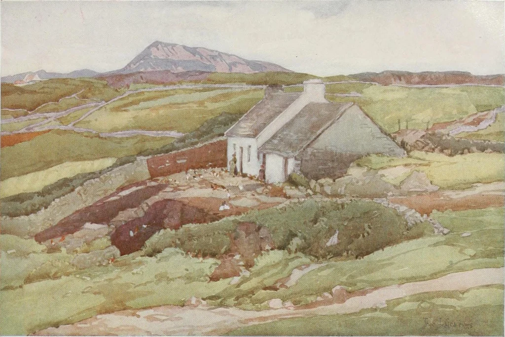 An illustration from Irish life and landscape, 1900, leaf 114