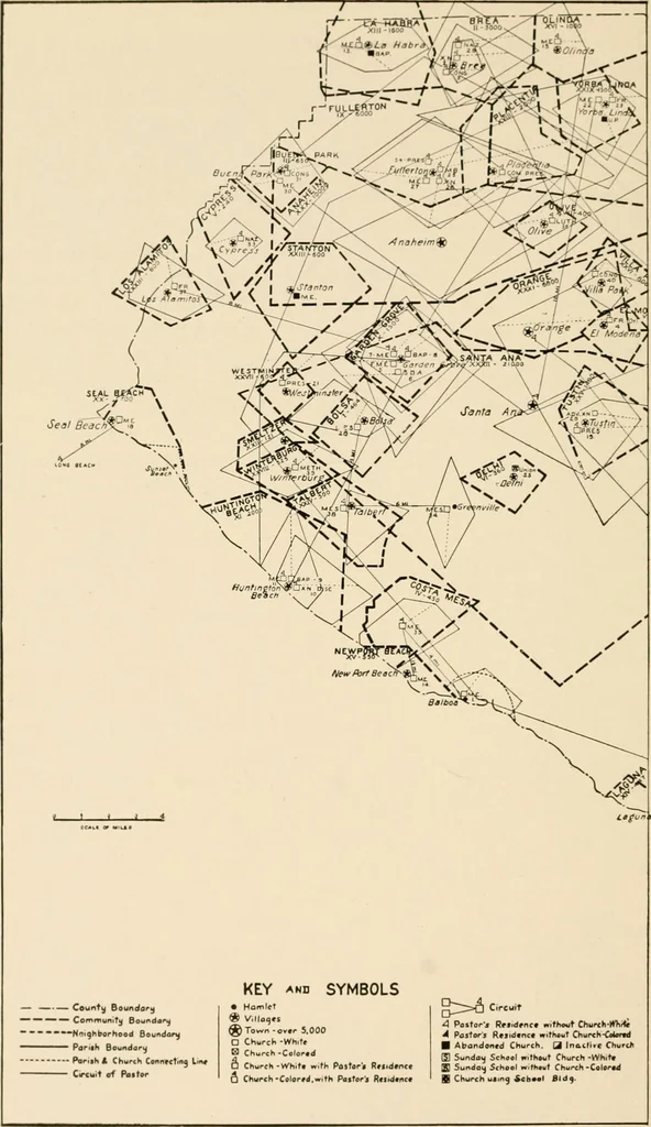 An illustration from Irrigation and religion; a study of religious and social conditions in two California counties, 1922, leaf 83