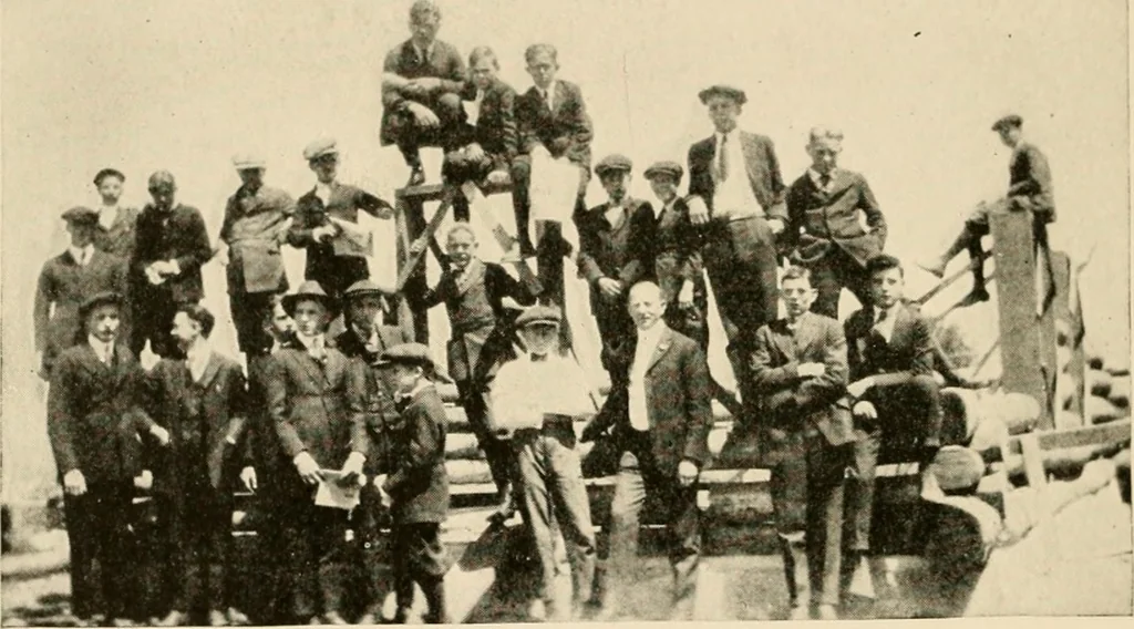 An illustration from Irrigation and religion; a study of religious and social conditions in two California counties, 1922, leaf 87