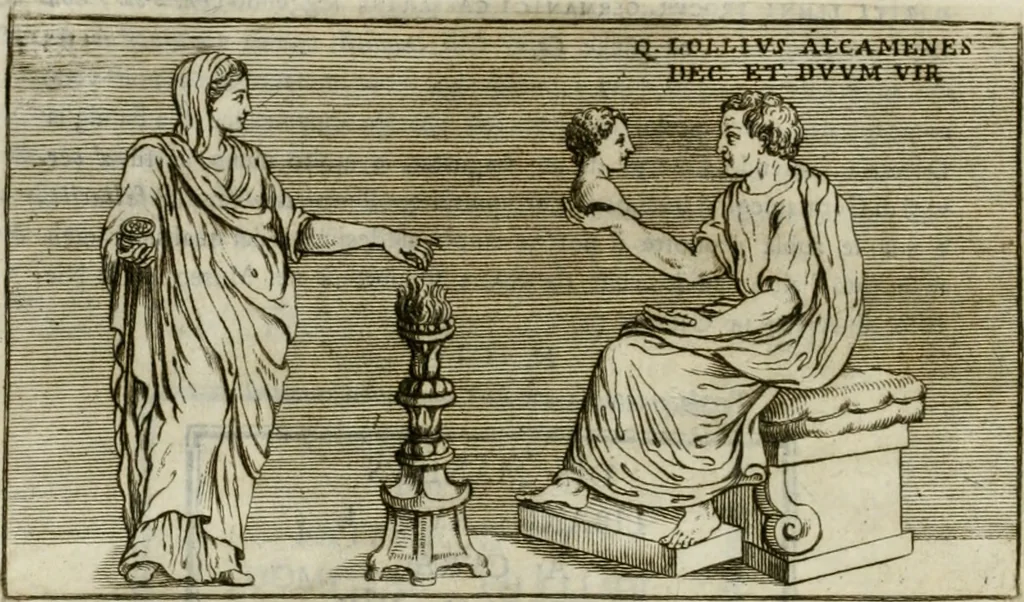 An illustration from Iscrizioni antiche delle ville e de' palazzi Albani, 1785, leaf 111