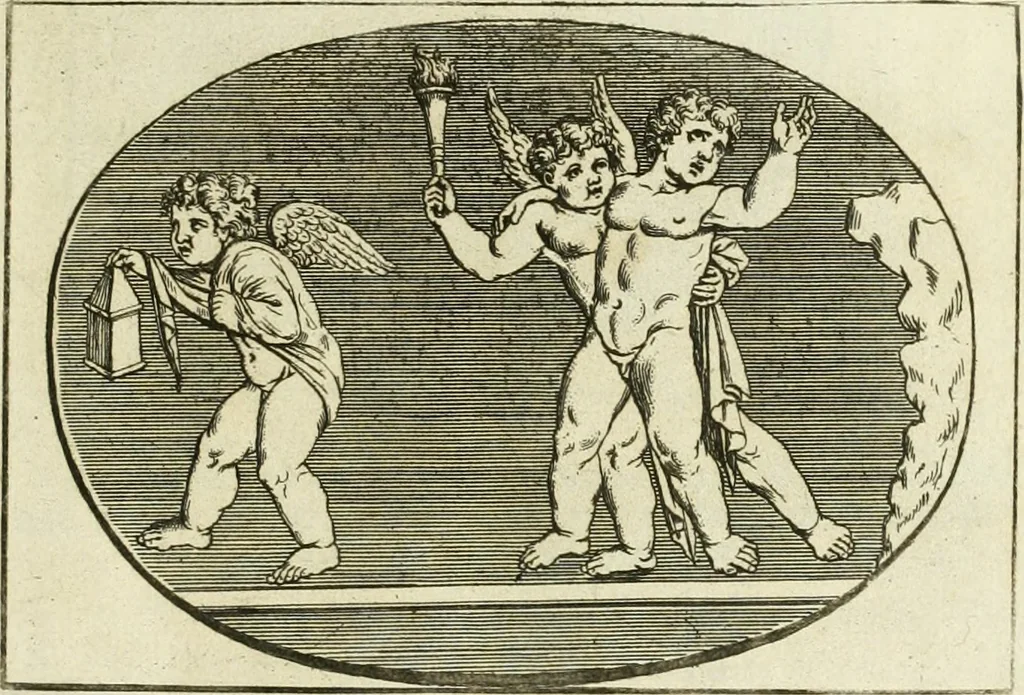 An illustration from Iscrizioni antiche delle ville e de' palazzi Albani, 1785, leaf 6