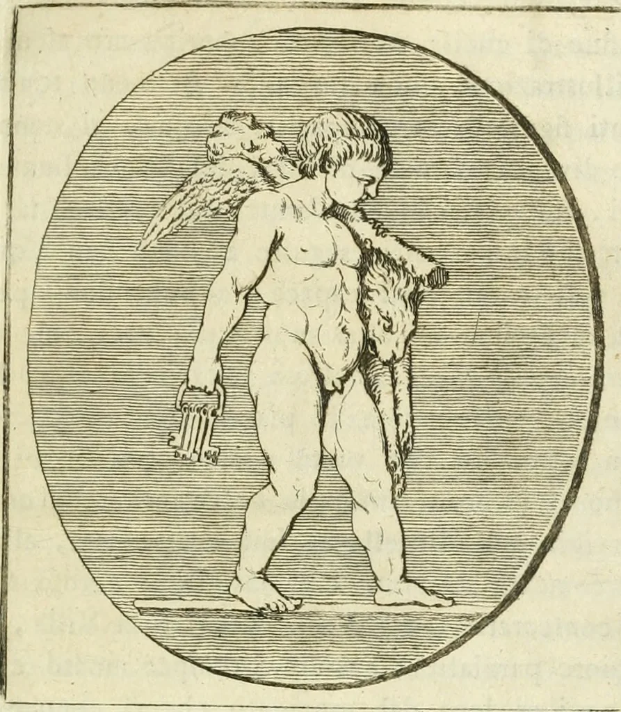 An illustration from Iscrizioni antiche delle ville e de' palazzi Albani, 1785, leaf 8