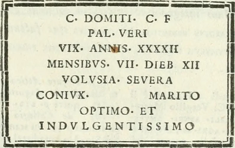 An illustration from Iscrizioni antiche delle ville e de' palazzi Albani, 1785, leaf 96
